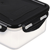 Контейнер герметичный для СВЧ с защелками 1,1л пластик 861-332 Контейнер герметичный для СВЧ с защелками 1,1л пластик 861-332