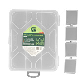 Органайзер универсальный малый 19 х 16 х 4,5 см, прозрачный матовый // Сибртех Органайзер универсальный малый 19 х 16 х 4,5 см, прозрачный матовый // Сибртех