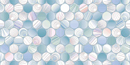  Кафель 24.9х50 Bolle Голубой с белым рисунком TWU09BOL016/УралКерамика 