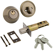 Замок врезной D1 ключ/вертушка АВ (бронза) МАРЛОК Замок врезной D1 ключ/вертушка АВ (бронза) МАРЛОК