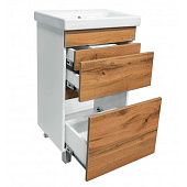 Тумба Рино 60 напольная фасад ясень с белыми стенками с раковиной Como 60 Vimark Тумба Рино 60 напольная фасад ясень с белыми стенками с раковиной Como 60 Vimark