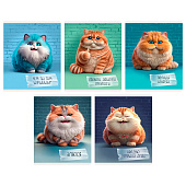 Тетрадь 48л А5 клетка ЭКСМО Осторожно, кот! Тетрадь 48л А5 клетка ЭКСМО Осторожно, кот!