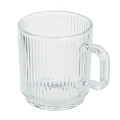 Кружка с рельефным узором MILLIMI 340мл, стекло 806-174 Кружка с рельефным узором MILLIMI 340мл, стекло 806-174