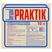 Грунтовка глубокого проникновения универсальная Praktik 10 л/Bergauf Грунтовка глубокого проникновения универсальная Praktik 10 л/Bergauf
