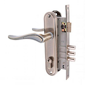 Замок врезной с ручкой 102/3 AB бронза 4кл. АЛЛЮР Замок врезной с ручкой 102/3 AB бронза 4кл. АЛЛЮР