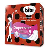 Гигиенические прокладки BiBi Super Ultra Soft д/критических дней 8шт. Гигиенические прокладки BiBi Super Ultra Soft д/критических дней 8шт.
