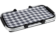 Термосумка с алюминиевым каркасом, 30л, 48х27х24см, с принтом серая клетка CB-7046-1 104856 Термосумка с алюминиевым каркасом, 30л, 48х27х24см, с принтом серая клетка CB-7046-1 104856