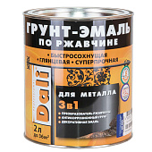 ГРУНТ - ЭМАЛЬ по ржавчине "DALI" 2л - Слоновая кость RAL1014