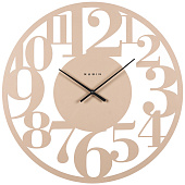  Часы настенные Симфония Рубин, d-50 см, металл, открытая стрелка, бежевый , 5026-004 (5) 