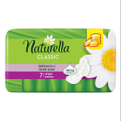 Гигиенические прокладки NATURELLA Classic Женские ароматизир с крылышками Camomile Maxi Single 7шт