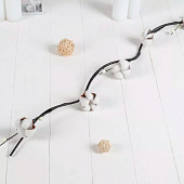  Искусственный цветок тинги Хлопок с шариками 150 см 4295920 