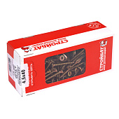 Саморезы универсальные желтые ШУж 4,5х40мм, потайная голова, 200шт Саморезы универсальные желтые ШУж 4,5х40мм, потайная голова, 200шт