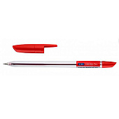  Ручка шариковая Linc Corona Plus красная 0,7 мм прозрачный корпус, 3002N/red 