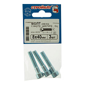 Болт с внутр. шестигр. оц. DIN 912 М 8х 40 (3шт)