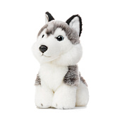 Мягкая игрушка MAXITOYS, Собака Хаски, 18см