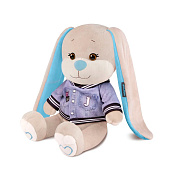  Мягкая игрушка Jack&amp;Lin, Зайчик Жак в джинсовом бомбере, 20 см, в коробке 
