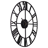 Часы настенные из металла d=40 см черный Лофт Рубин 4022-001 Часы настенные из металла d=40 см черный Лофт Рубин 4022-001