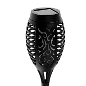  Фонарь садовый Факел 15х7см h=45см 33LED на ножке, солнечная батарея, имитация огня арт.10922-9024 