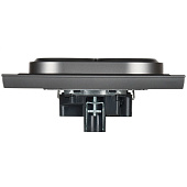 Розетка двойная встраиваемая с заземлением, цвет сталь, IEK BRITE Розетка двойная встраиваемая с заземлением, цвет сталь, IEK BRITE