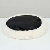  Лежанка для собак и кошек, длинный мех, 45 х 35 х 11 см, молочная, 9347893 