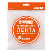 Скотч двусторонний 15ммх5м ABRO MASTERS на вспененной основе белый Скотч двусторонний 15ммх5м ABRO MASTERS на вспененной основе белый