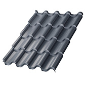 Металлочерепица МП Монтерроса-S NormanMP 0,5х3300х1170мм RAL:7024 Серый графит Металлочерепица МП Монтерроса-S NormanMP 0,5х3300х1170мм RAL:7024 Серый графит