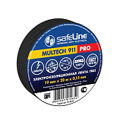 Изолента ПВХ 19мм/20м черная Safeline