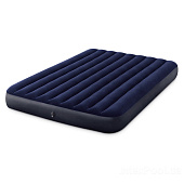  INTEX Кровать надувная Classic downy (Fiber tech) Квин, 1,52м x 2,03м x 25см, 64759 