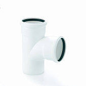 Тройник малошумный белый 110/110х87 Тройник малошумный белый 110/110х87