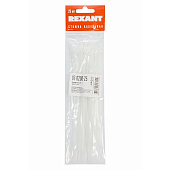  Хомут 3,6х200 нейлон белый,25шт  REXANT 