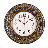  5029-003B (5) Часы настенные круг d=51 см, корпус черный с бронзой "Классика" "Рубин" 