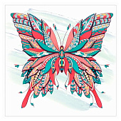 Алмазная мозаика Остров сокровищ сияющая 30х30 см "Бабочка", без подрамника, 662446 Алмазная мозаика Остров сокровищ сияющая 30х30 см "Бабочка", без подрамника, 662446