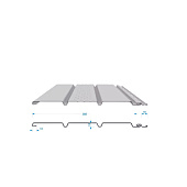 Софит с центральной перфорацией Docke STANDARD, Пломбир 3000х305 мм Софит с центральной перфорацией Docke STANDARD, Пломбир 3000х305 мм