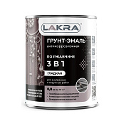 Грунт-эмаль 3 в 1 Лакра Красный 0,8 кг