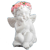 Фигурка полистоун «Ангелок-милашка в венке из роз», 3?2?2 см, МИКС 906848 Фигурка полистоун «Ангелок-милашка в венке из роз», 3?2?2 см, МИКС 906848