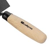 Кельма угловая, 80 х 60 х 60 мм, стальная, для внутренних углов, буковая ручка// Сибртех Кельма угловая, 80 х 60 х 60 мм, стальная, для внутренних углов, буковая ручка// Сибртех