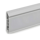  Плинтус напольный фигурный 80мм 2,2м "Идеал Дюра" Светло-серый 