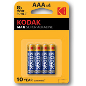  Батарейка AAA LR03 (4шт) Max/Kodak 