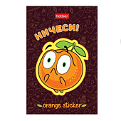  Блокнот А7 48л склейка блок клетка 3-х цветная 65х100 мм, Оранжевое настроение, 48Б7В1к_29990 