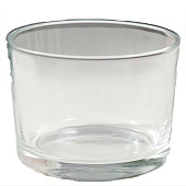  Подсвечник стекло на 1 свечу "Круглый" прозрачный 8х8х6 см   9765373 