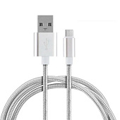 Кабель Energy ET-29-2 USB/Type-C, серебро 104112