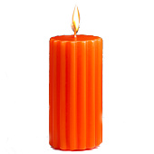 Свеча-цилиндр ароматическая Рельеф, 5х10 см, сочное манго, 6906402 Свеча-цилиндр ароматическая Рельеф, 5х10 см, сочное манго, 6906402