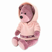  Мягкая игрушка Ronny&Molly, Мишка Ронни в худи цвета лотоса, 21 см, в коробке 