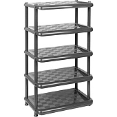 Этажерка обувная 5 секций, графит М2710 Этажерка обувная 5 секций, графит М2710