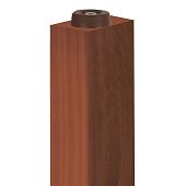  Накладка пластиковая для мебельных ножек D24мм H7мм коричневая, 4 шт 