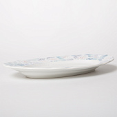 Блюдо овальное 24 см Thun Rose, декор "Голубая роза" БТФ0502 Блюдо овальное 24 см Thun Rose, декор "Голубая роза" БТФ0502