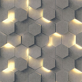 Обои 1.06х10м Гексагон арт. 70669-42 Серый /Аспект Обои 1.06х10м Гексагон арт. 70669-42 Серый /Аспект