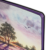  Блокнот BRAUBERG VISTA Violet, А5 143x210, 80л, под кожу, 112074 