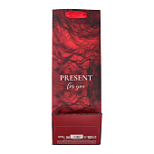 Пакет ламинированный под бутылку Present for you,13х36х10 см, 9905813