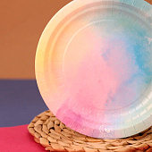 Набор бумажных тарелок 6 шт. "Радуга" (180 мм) Набор бумажных тарелок 6 шт. "Радуга" (180 мм)